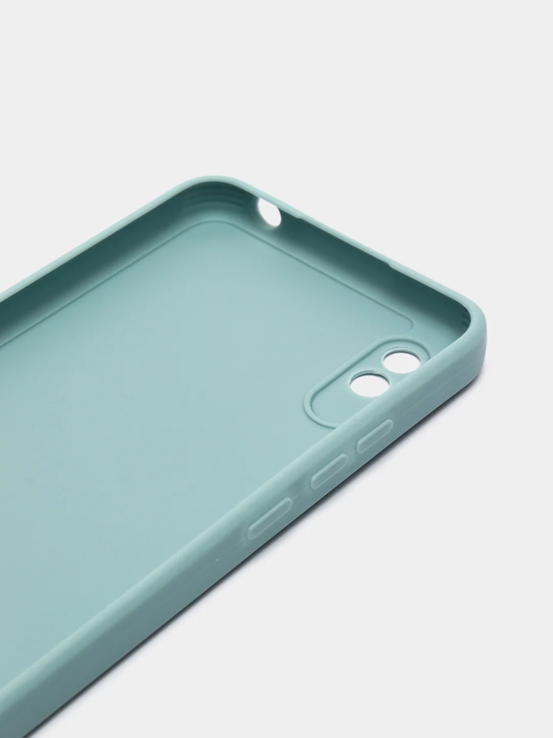 Светло-синий силиконовый чехол для Xiaomi Redmi 9A (Сяоми Редми 9А), прозрачный