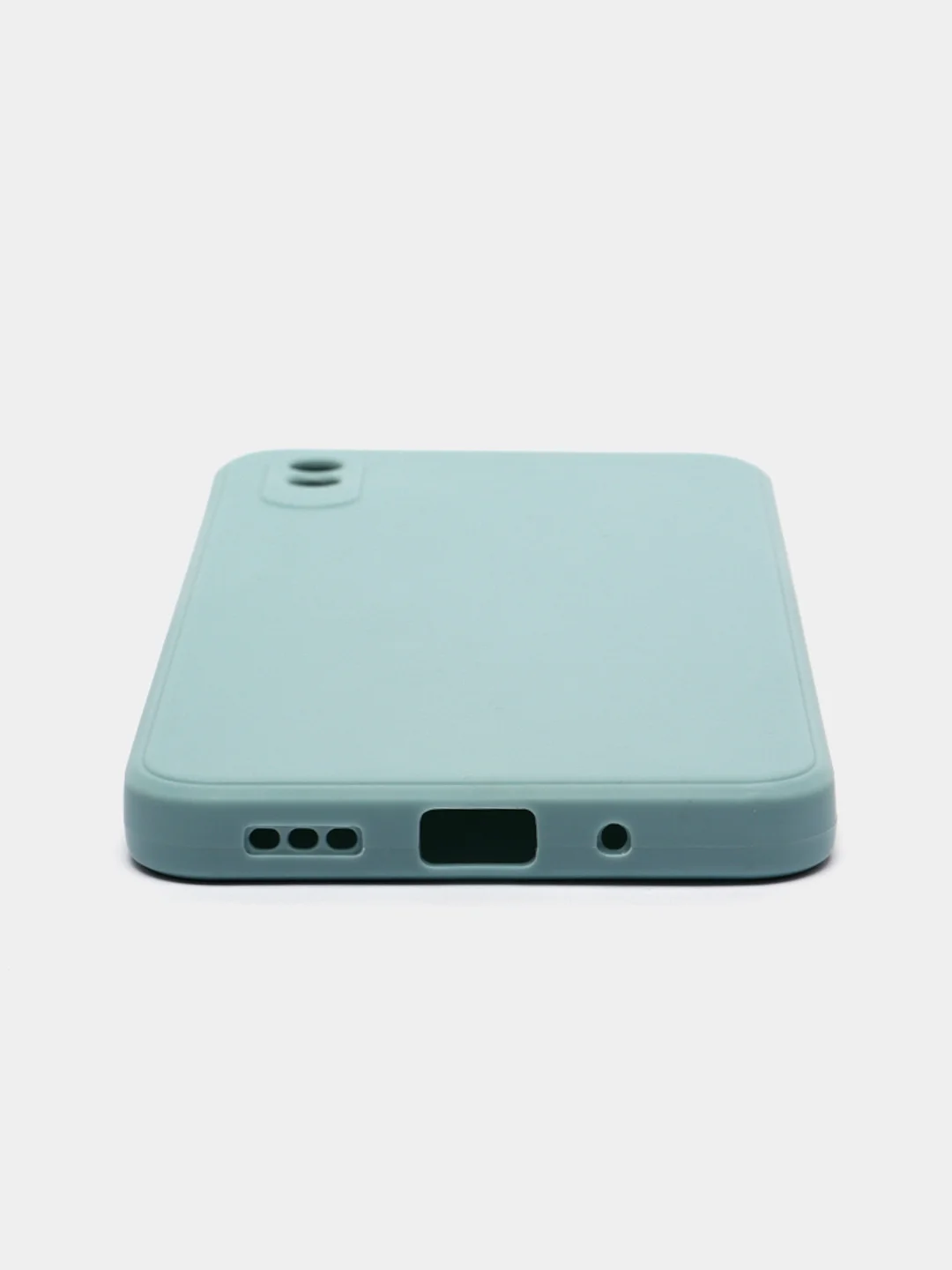 Светло-синий силиконовый чехол для Xiaomi Redmi 9A (Сяоми Редми 9А), прозрачный