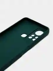 Тёмно-зелёный чехол для Infinix Hot 11s (Инфиникс Хот 11с), силиконовый