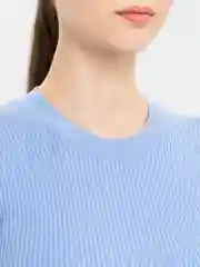 Голубой лонгслив женский, лапша