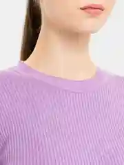 Лавандовый лонгслив женский, лапша