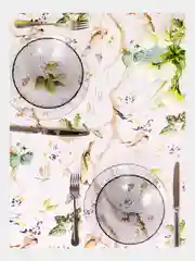 Бежевый скатерть кухонная, прямоугольная, на стол, 136 х 175, хлопок, для кухни, дома, дачи, Altali