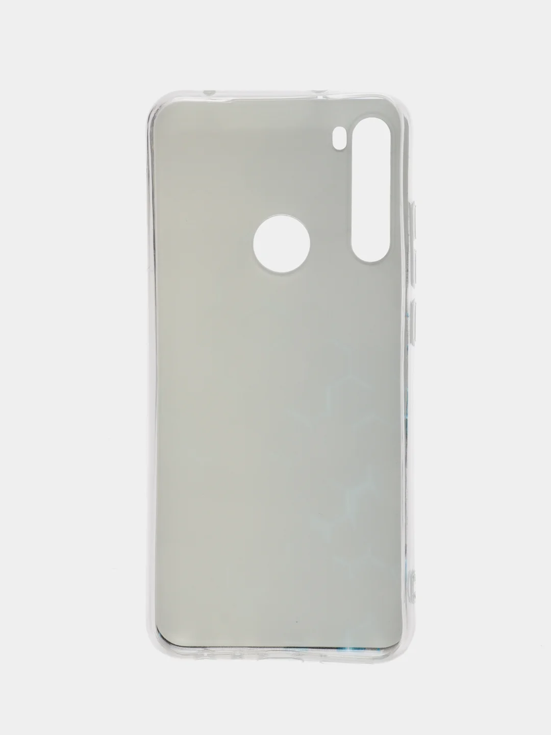 Бирюзовый силиконовый чехол на Xiaomi Redmi Note 8T / Сяоми Редми Нот 8T прозрачный, с рисунком