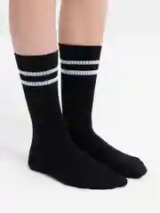 Носки женские, черные, высокие