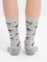 Песочный хаки носки с принтом "Cool", унисекс