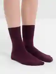 Бордовый носки женские хлопок