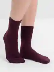 Бордовый носки женские хлопок