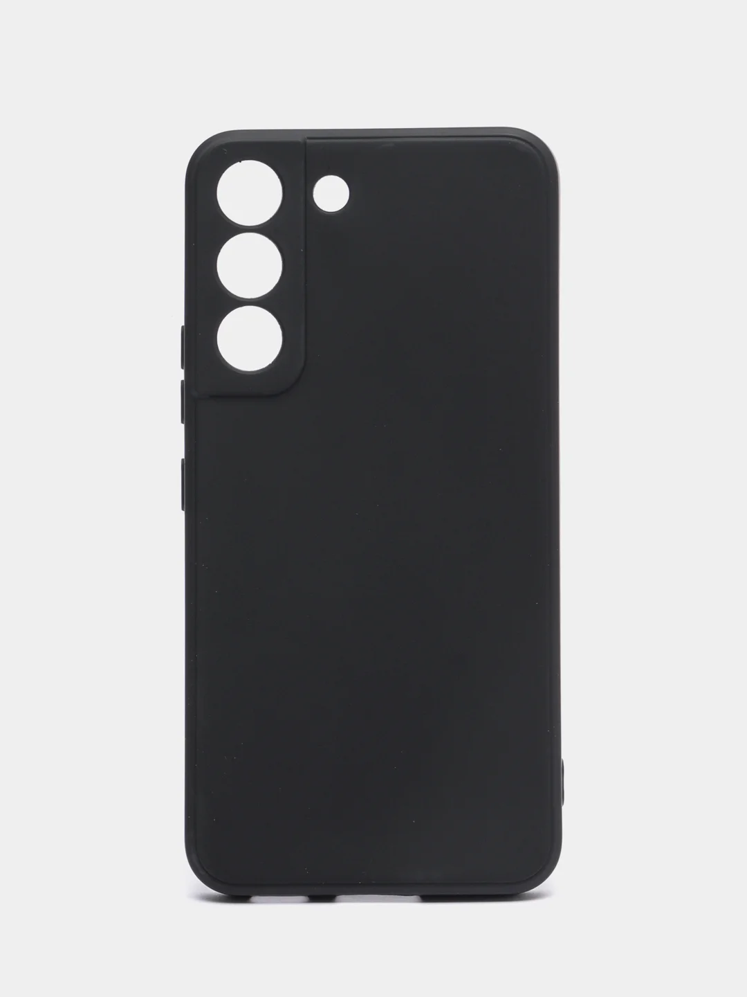 Черный чехол Samsung Galaxy S22 (Самсунг Галакси С22), силиконовый