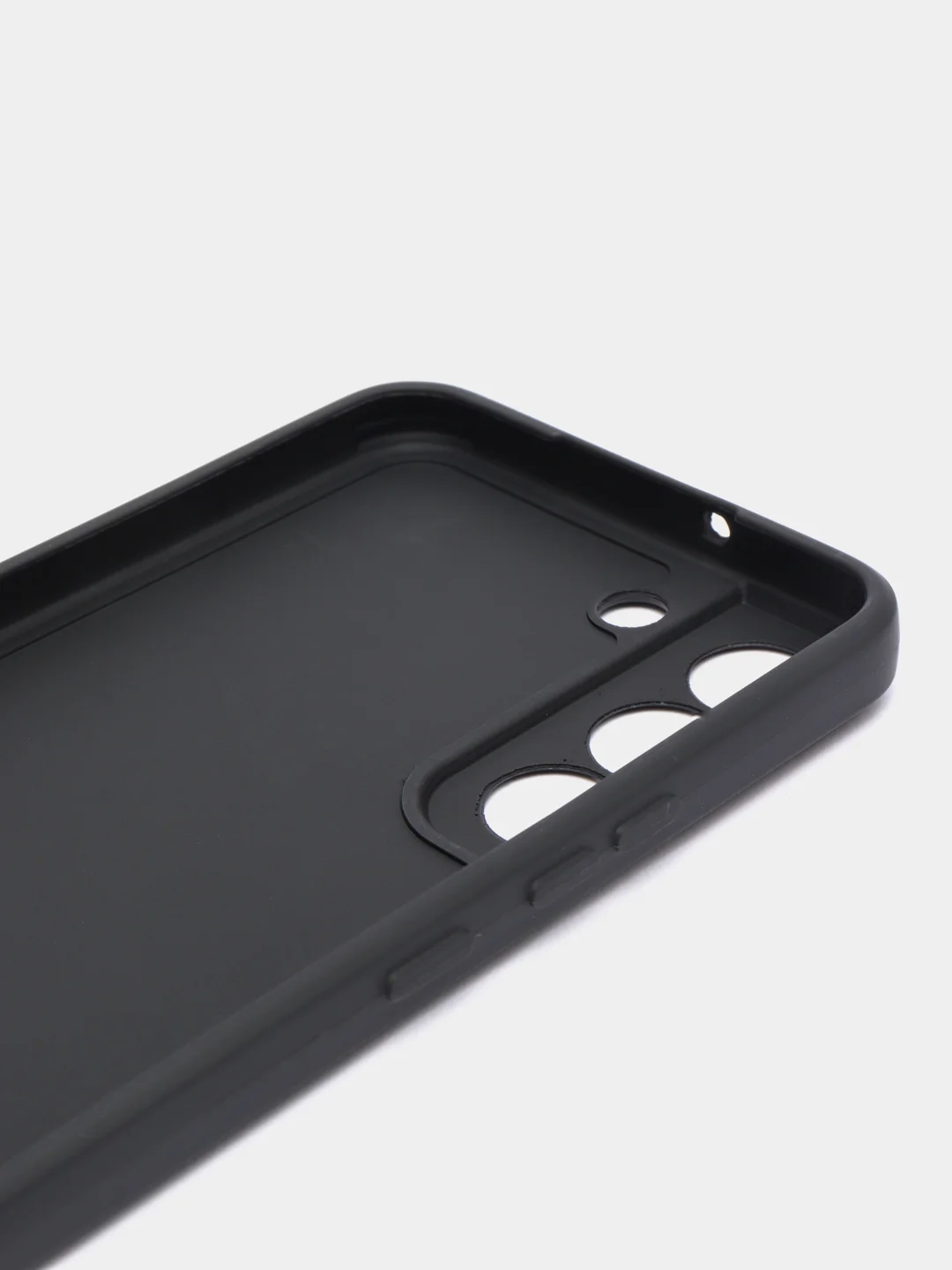 Черный чехол Samsung Galaxy S22 (Самсунг Галакси С22), силиконовый
