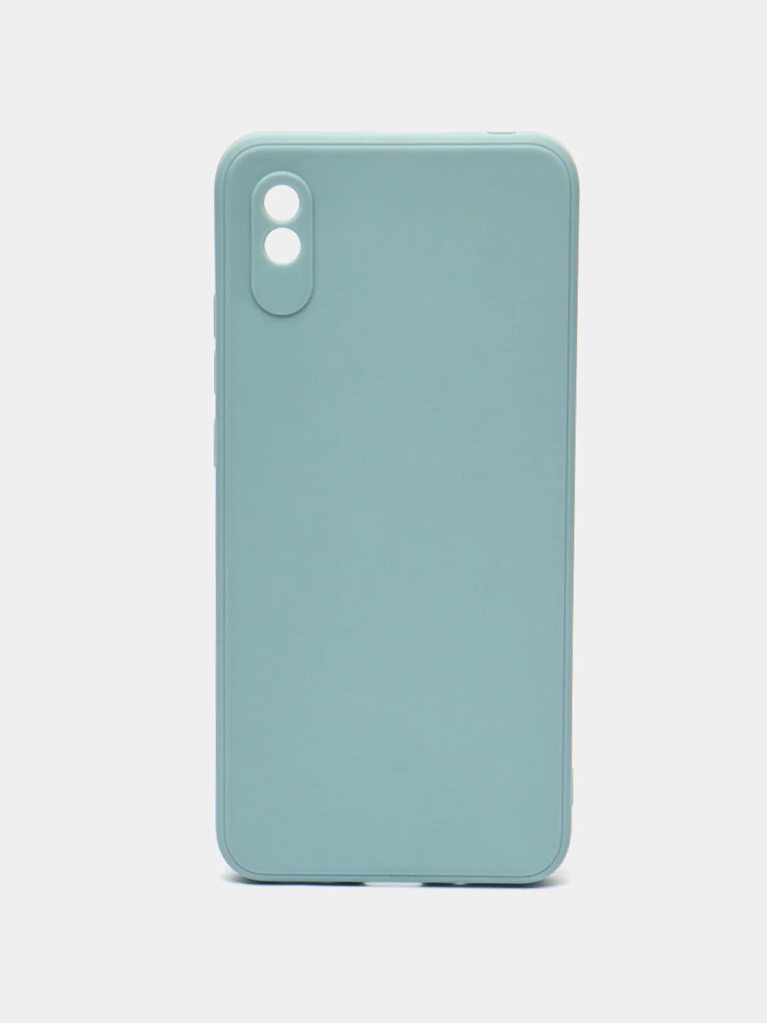 Светло-синий силиконовый чехол для Xiaomi Redmi 9A (Сяоми Редми 9А), прозрачный