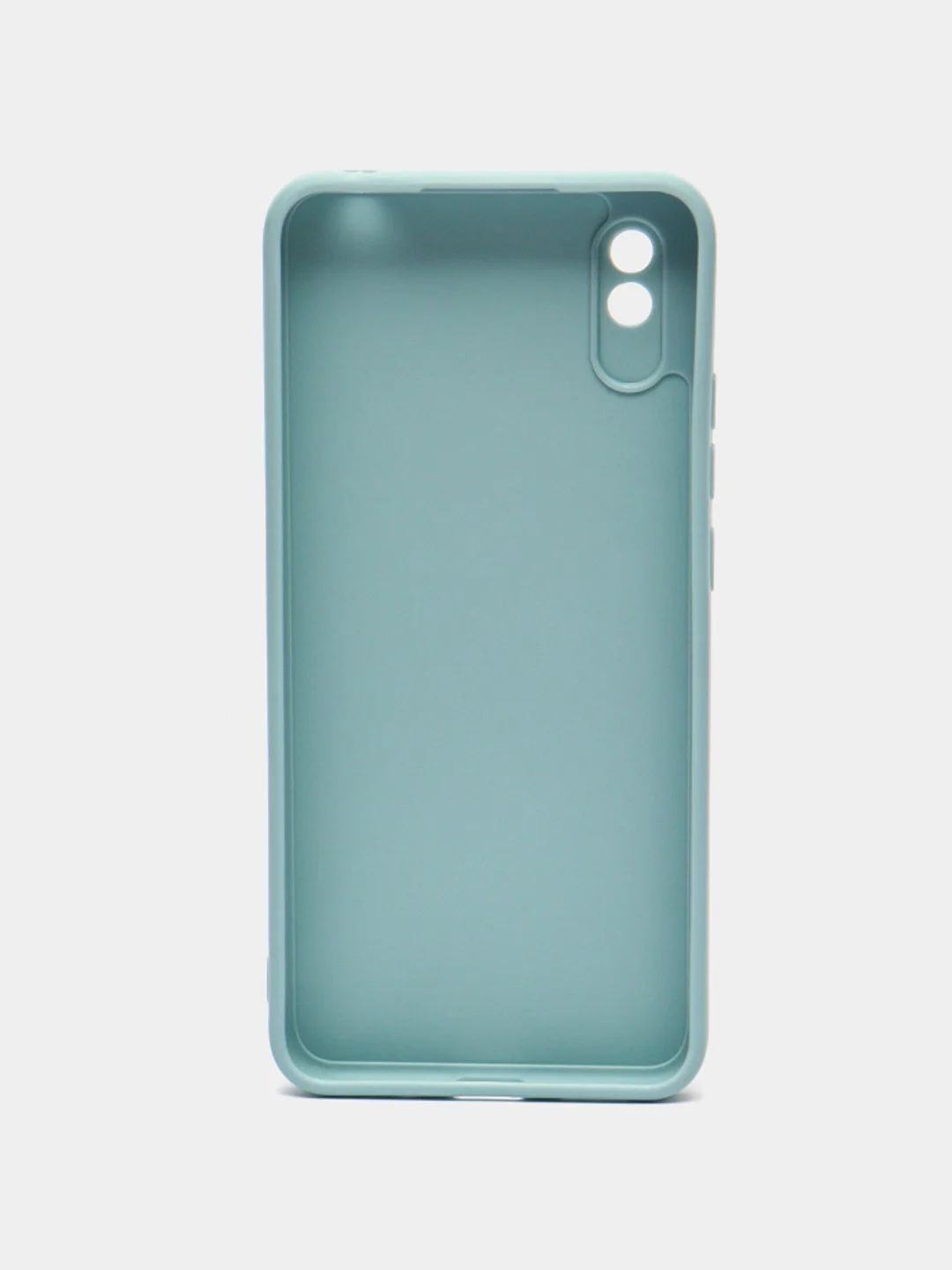 Светло-синий силиконовый чехол для Xiaomi Redmi 9A (Сяоми Редми 9А), прозрачный