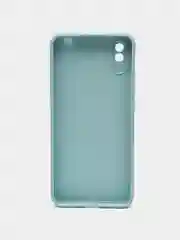 Светло-синий силиконовый чехол для Xiaomi Redmi 9A (Сяоми Редми 9А), прозрачный