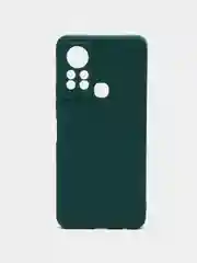 Тёмно-зелёный чехол для Infinix Hot 11s (Инфиникс Хот 11с), силиконовый