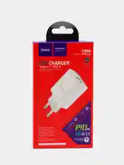 Сетевое зарядное устройство HOCO C80A PD20W, QC3.0, PD3.0, FCP, AFC выход USB, Type-C