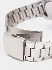 Серебряный мужские часы, с кварцевым механизмом
