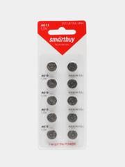 Батарейки Smartbuy AG13 (LR44, L1154, A76, G13, 357, 303, SR44, V13GA) для игрушек