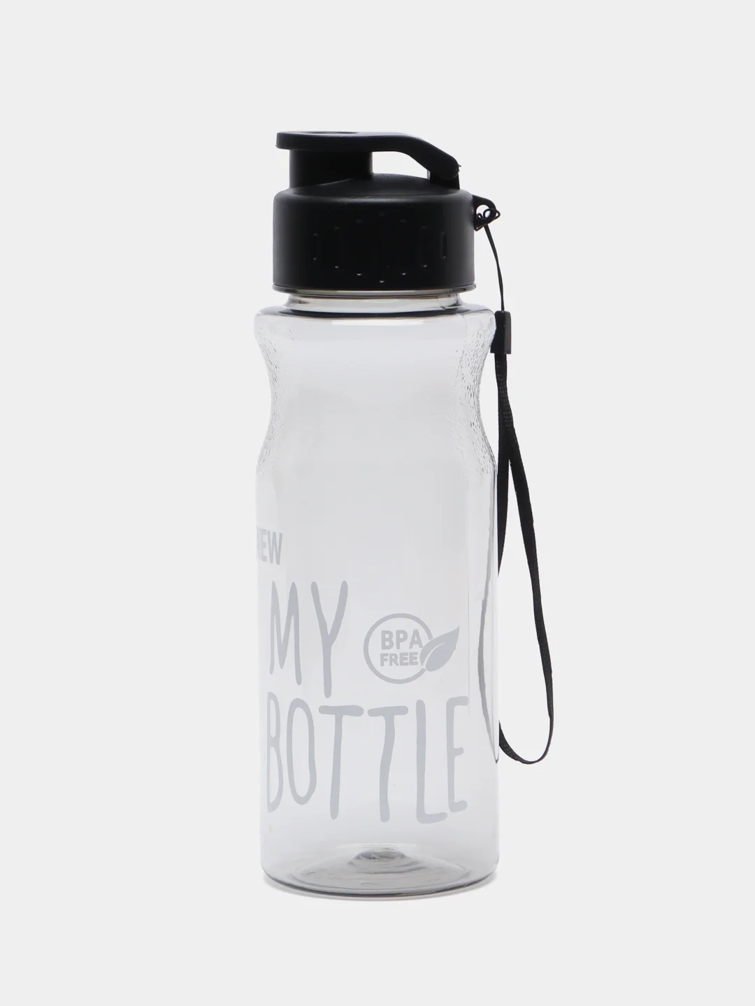 Серый бутылка для воды "My bottle", 500 мл, 6.5 х 22 см