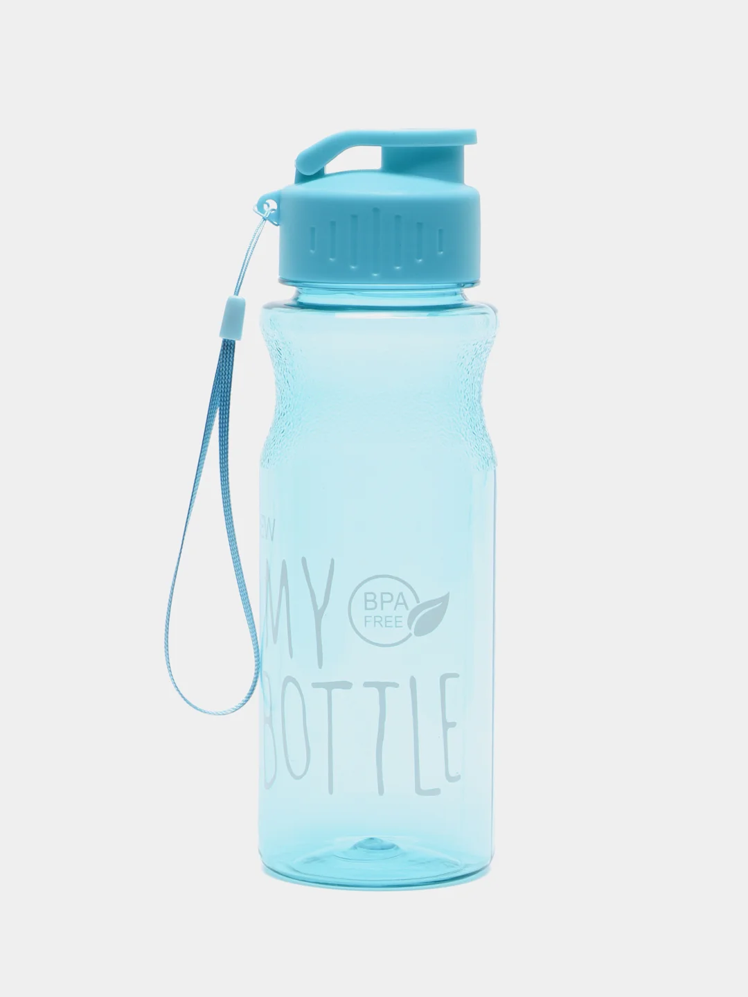 Бирюзовый бутылка для воды "My bottle", 500 мл, 6.5 х 22 см