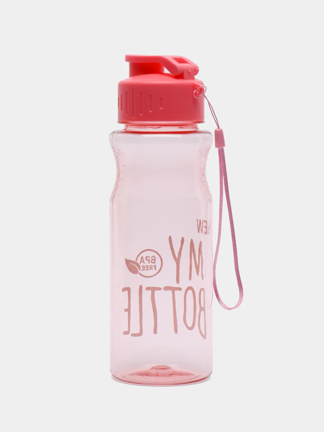 Розовый бутылка для воды "My bottle", 500 мл, 6.5 х 22 см