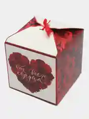 Складная коробка "От всего сердца", 18 х 18 х 18 см