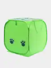 Зеленый складная корзина с крышкой для хранения игрушек и вещей