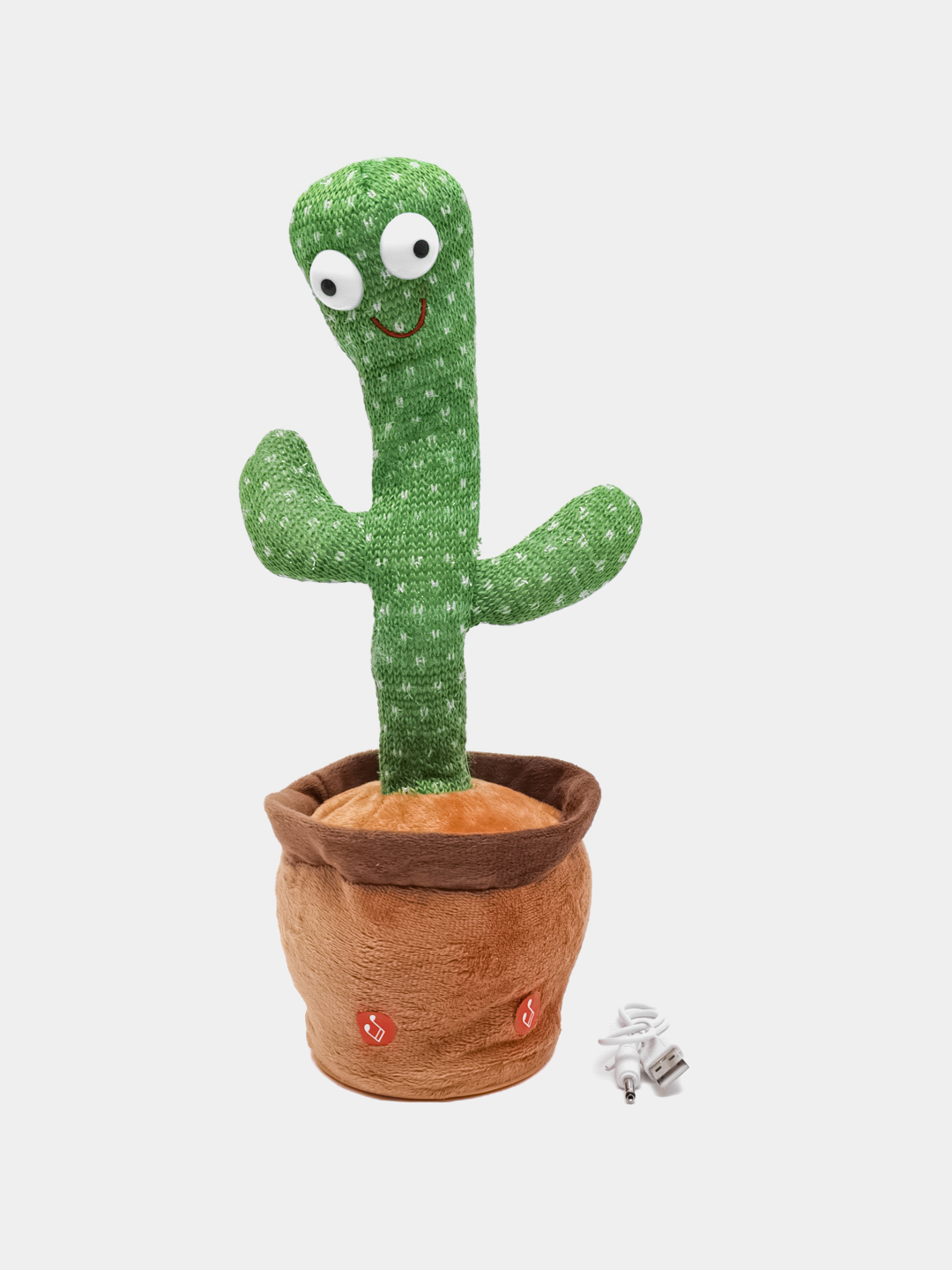 Игрушка плюшевая, интерактивная Dancing Cactus (Танцующий Кактус) купить по  цене 499 ₽ в интернет-магазине KazanExpress