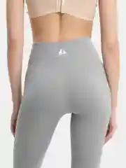 Серебряный лосины женские спортивные, леггинсы, высокая посадка