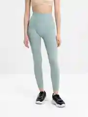 Мятный лосины женские спортивные, леггинсы, высокая посадка