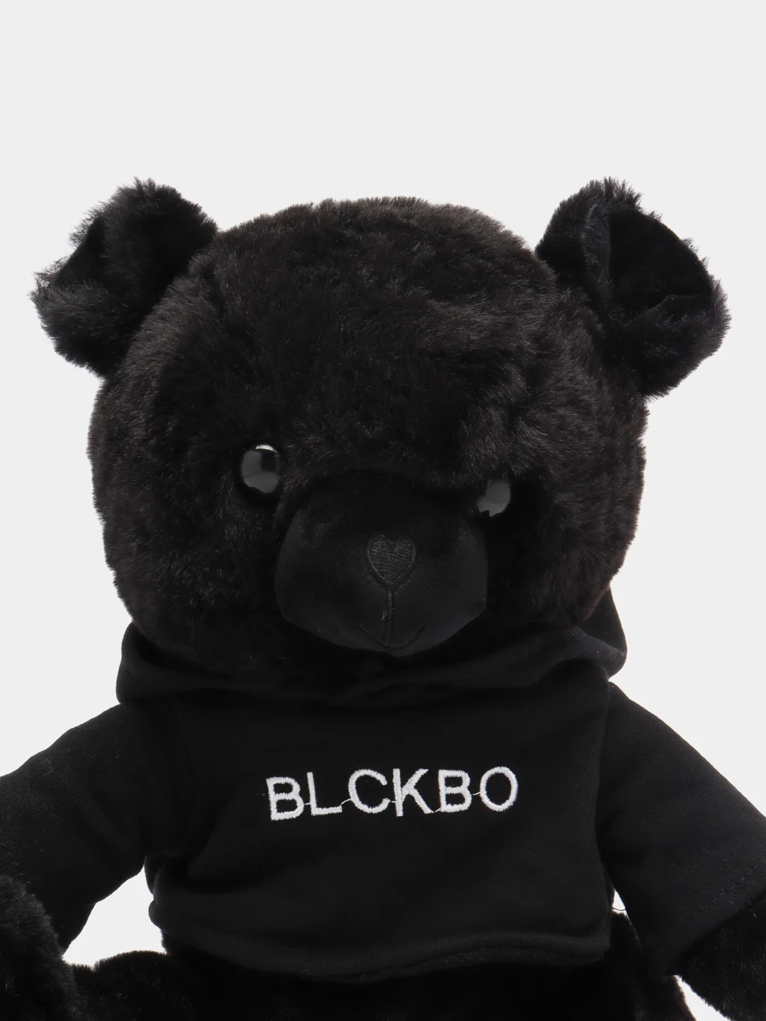 Белый мягкая игрушка "Мишка BLCKBО", черная
