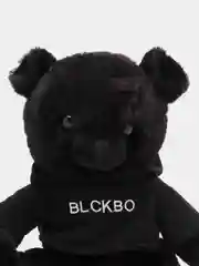 Белый мягкая игрушка "Мишка BLCKBО", черная