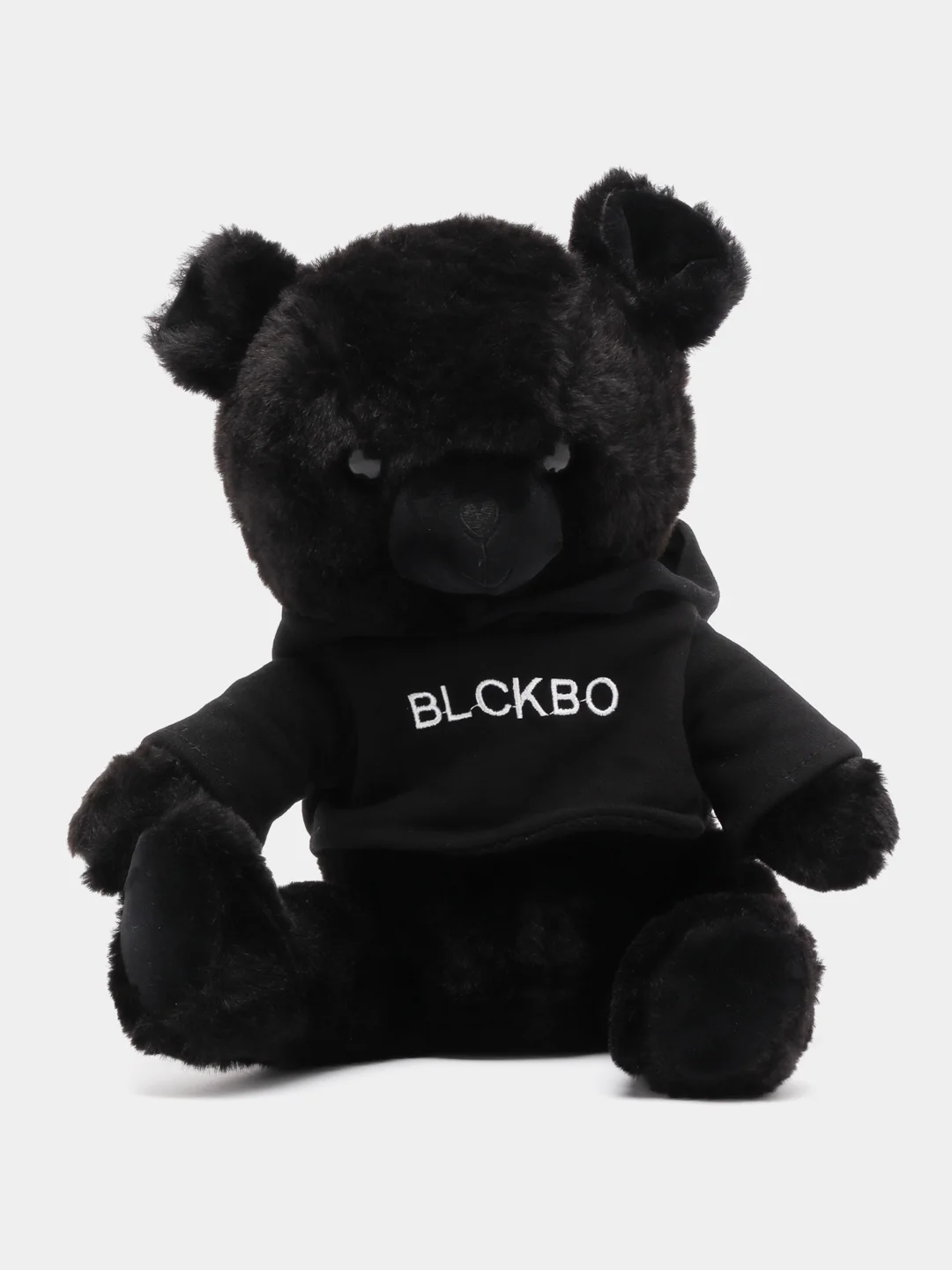 Белый мягкая игрушка "Мишка BLCKBО", черная