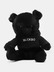 Белый мягкая игрушка "Мишка BLCKBО", черная