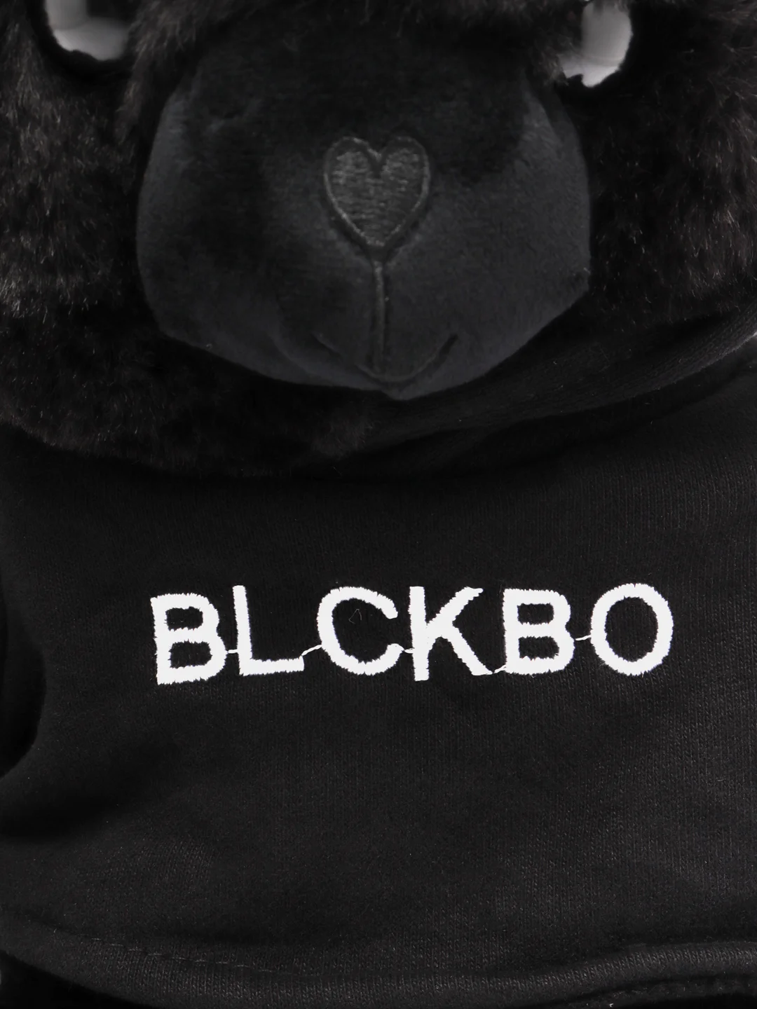 Белый мягкая игрушка "Мишка BLCKBО", черная