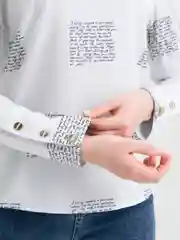 Белый блузка женская "Tiffan"