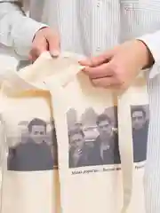 Серый сумка-шоппер, сумка на плечо, пляжная сумка Бригада, Брат, Орда, разные принты