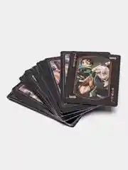 Пастельно-коралловый аниме карты игральные коллекционные