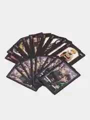 Пастельно-коралловый аниме карты игральные коллекционные