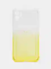 Лимонный чехол для iPhone 11, с карманом для карт