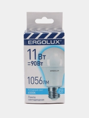 Лампа светодиодная Ergolux Е27, 11 Вт, LED-A60-11W-E27-4K
