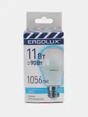 Лампа светодиодная Ergolux Е27, 11 Вт, LED-A60-11W-E27-4K