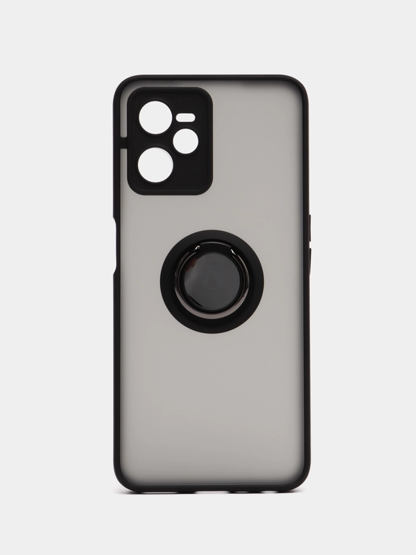 Чехол противоударный для Realme C35 4G, Realme Narzo 50A Prime с магнитом и кольцом