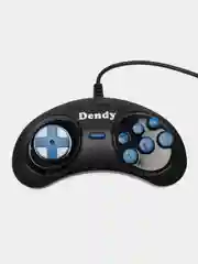 Джойстик / геймпад для игровой приставки 8 bit Dendy (Денди), черный, узкий разъем 9 pin