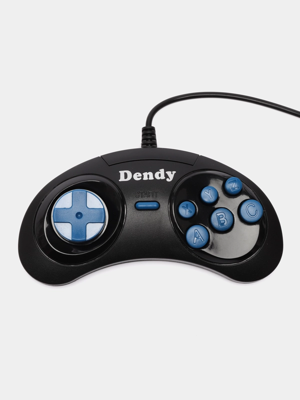 Джойстик / геймпад для игровой приставки 8 bit Dendy (Денди), черный, узкий разъем 9 pin