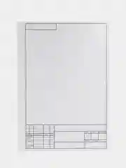 Папка для черчения ArtSpace А4, 10 листов, с вертикальной рамкой, 160г/м2