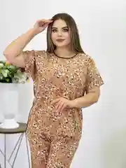 Костюм женский двойка брючный, большой размер, оверсайз, нарядный, повседневный