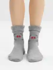 Серый металлик носки теплые женские Danni "Зима"