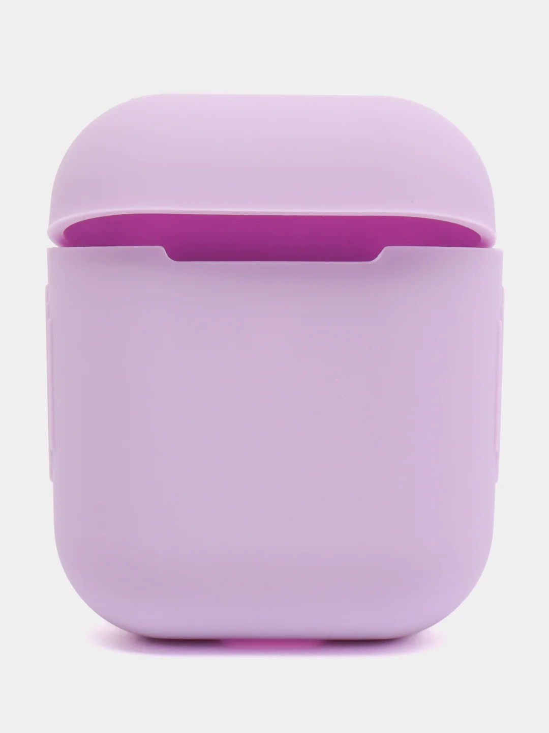 Лавандовый чехол для наушников Apple Airpods 1 и 2 силиконовый
