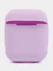 Лавандовый чехол для наушников Apple Airpods 1 и 2 силиконовый
