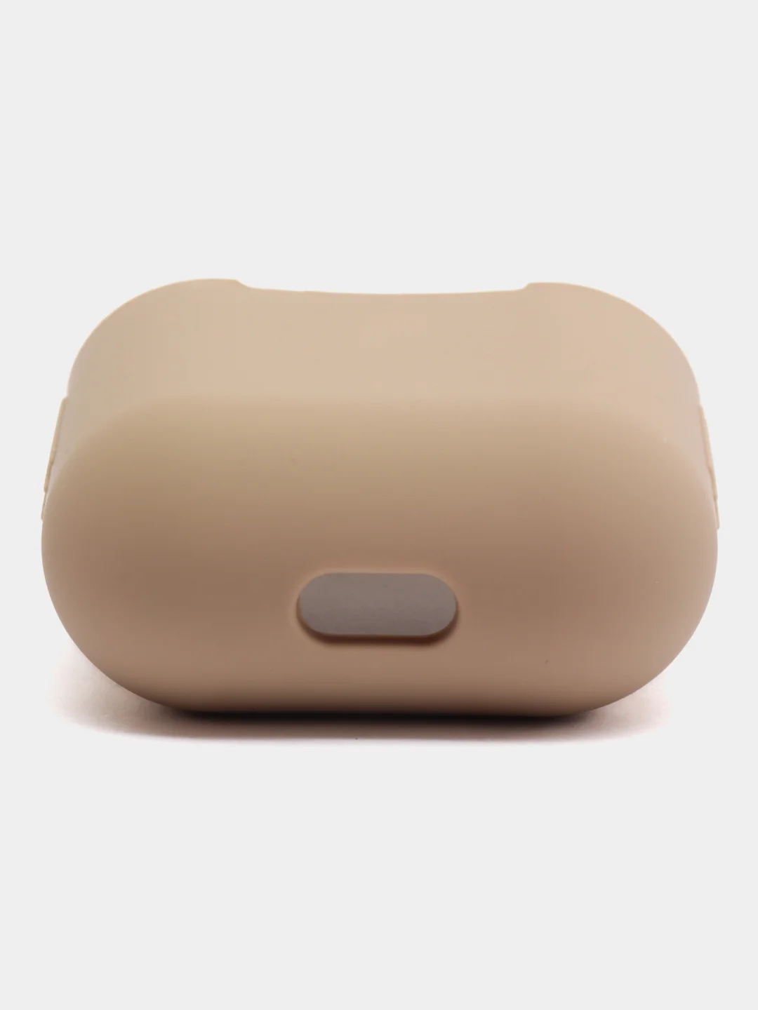 Светло-коричневый чехол для наушников Apple Airpods 1 и 2 силиконовый