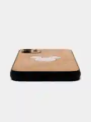 Бежевый чехол для iPhone 11, 12, 13 Pro Max, с зеркальной вставкой